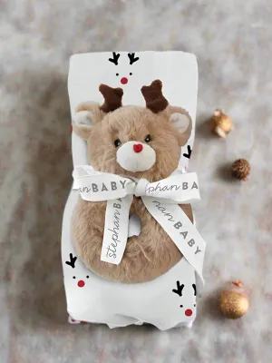 Swaddle and Rattle - Reindeer