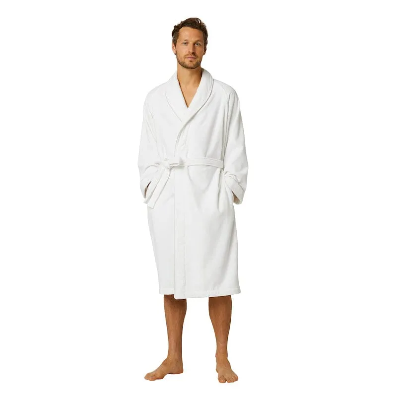 Yves Delorme IDOLE Blanc Pierre White Bathrobe (Unisex)