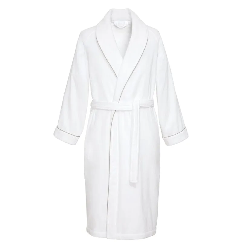 Yves Delorme IDOLE Blanc Pierre White Bathrobe (Unisex)