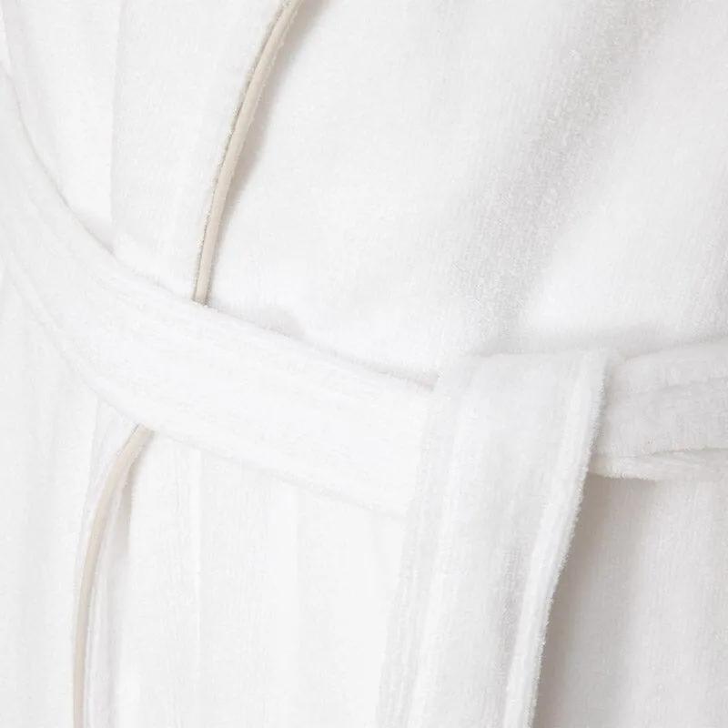 Yves Delorme IDOLE Blanc Pierre White Bathrobe (Unisex)