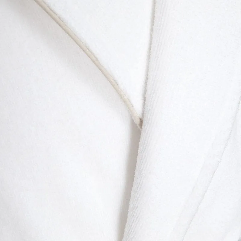 Yves Delorme IDOLE Blanc Pierre White Bathrobe (Unisex)