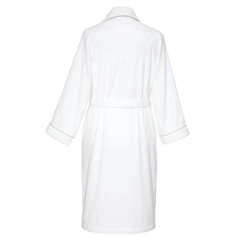 Yves Delorme IDOLE Blanc Pierre White Bathrobe (Unisex)