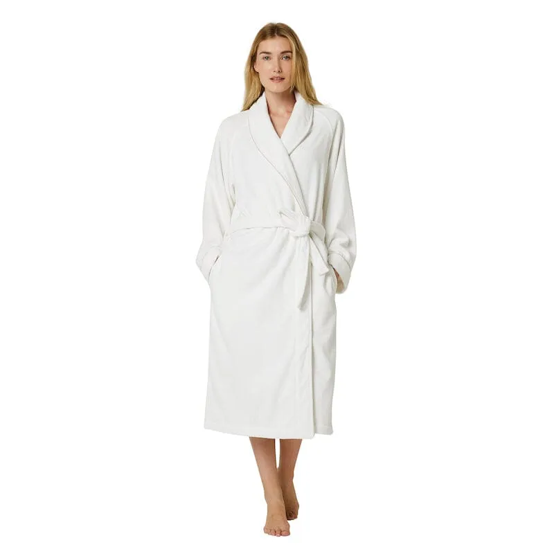 Yves Delorme IDOLE Blanc Pierre White Bathrobe (Unisex)